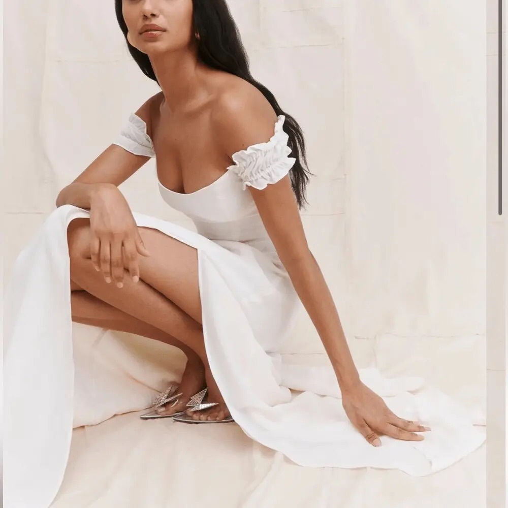 Reformation gimlet bridal dress size 6 ivory NEW!